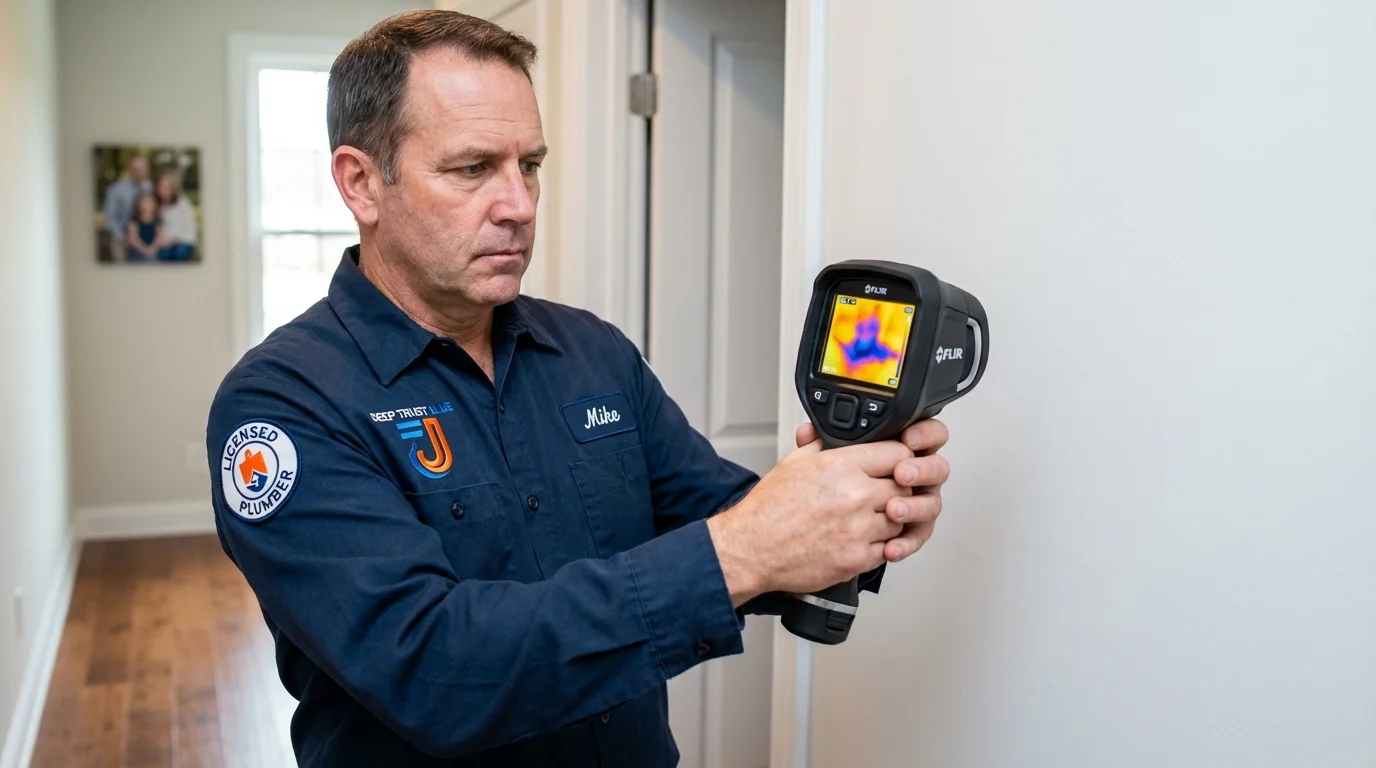 Thermal imaging leak detection by Johns Plumbing LLC in Aguanga